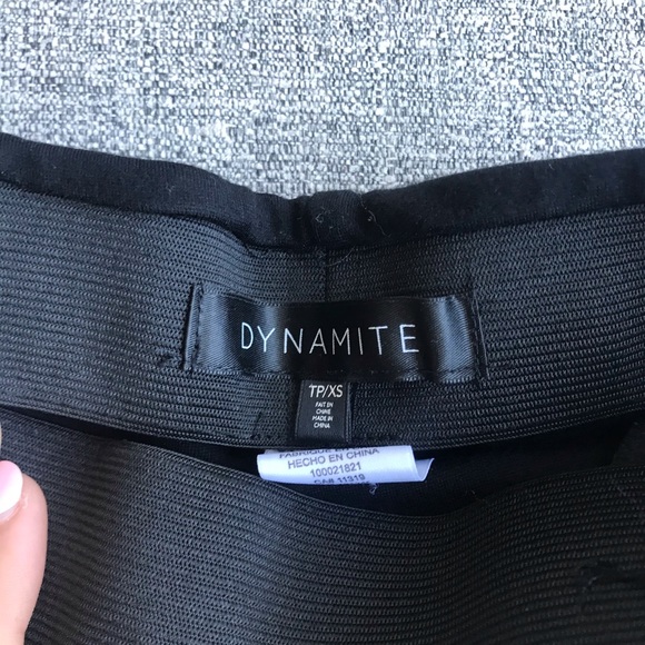 Mini Skirt with Leather Panels - Picture 2 of 2